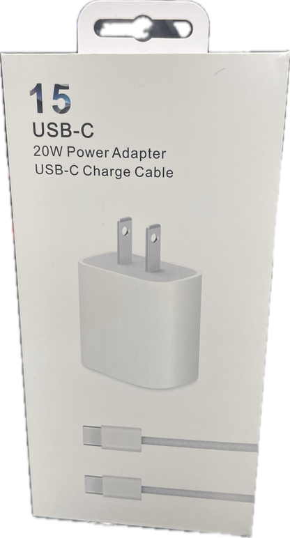 iPhone 15 Charger Block Type C to C Cable Cord Long,20W USB C Fast Charging