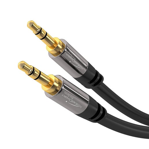 Aux Cord – 10ft– 3.5mm Audio Cable, Designed in Germany with Break-Proof Metal Plug