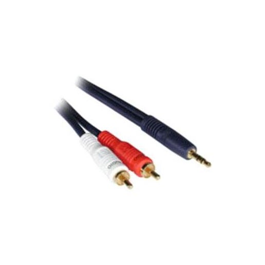 C2G Velocity One 3.5mm Stereo Male to Two RCA Stereo Male Y-Cable - Audio Cable