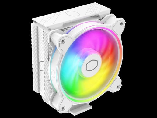 Cooler Master Hyper 212 HALO White CPU Air Cooler, MF120 Halo? Fan, Dual Loop ARGB, Aluminum Top Cover, 4 Copper Heat Pipes