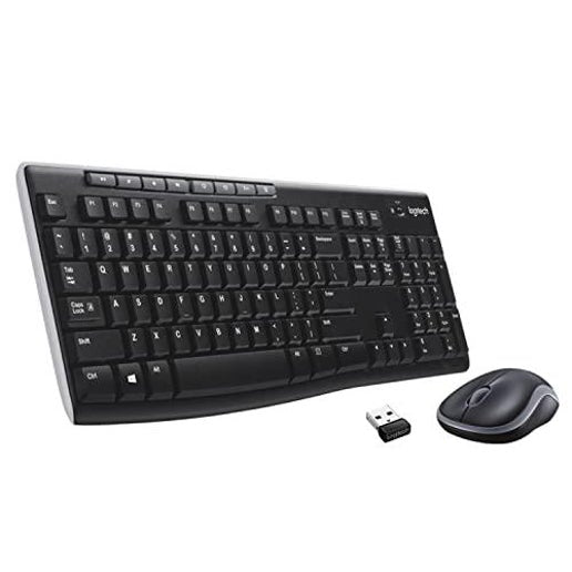 Logitech MK270 Wireless Keyboard and Mouse Combo for Windows, 2.4 GHZ Wireless, Compact Mouse, 8 Multimedia and Shortcut Keys, for Pc, Laptop