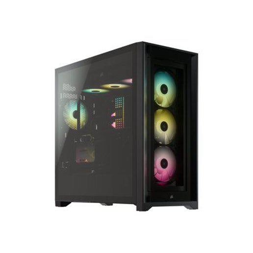 CorsAIR Computer Case- ICUE 5000X ATX RGB Tempered Glass Mid-Tower