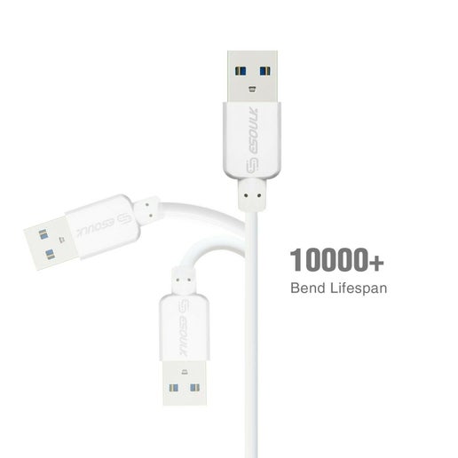 Reiko Wireless 5ft Round Cable for 8 Pin 1.5A in White