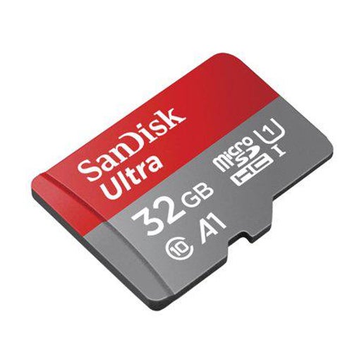sandisk Ultra - Flash Memory Card (MicrosDHC to SD Adapter Included) - 32 GB - A1 / UHS-I U1 / Class10