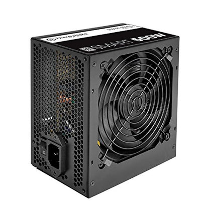 Thermaltake Smart 500W 80+ White Certified PSU, Continuous Power with 120mm Ultra Quiet Cooling Fan, ATX 12V V2.3/EPS 12V Active PFC Power Supply PS-SPD-0500NPCWUS-W