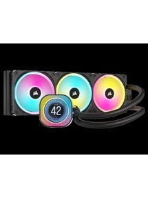 CORSAIR - ICUE Link H150I QX RGB LCD 360mm Radiator CPU Liquid Cooler (3 120mm Core Fans) with 2.1" IPS LCD Screen