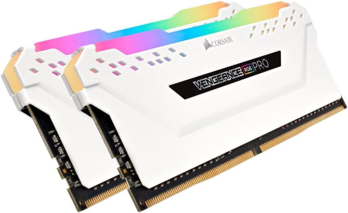 Corsair Value Select CMW16GX4M2C3200C16W 16 Gb RGB Pro DDR4-3200 Cl16 Memory - White