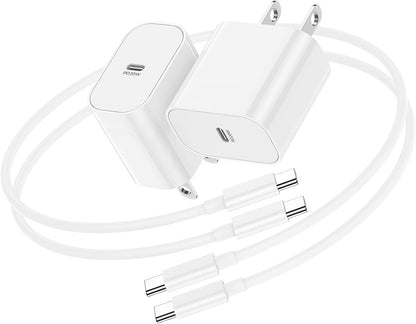 iPhone 15 Charger Block Type C to C Cable Cord Long,20W USB C Fast Charging