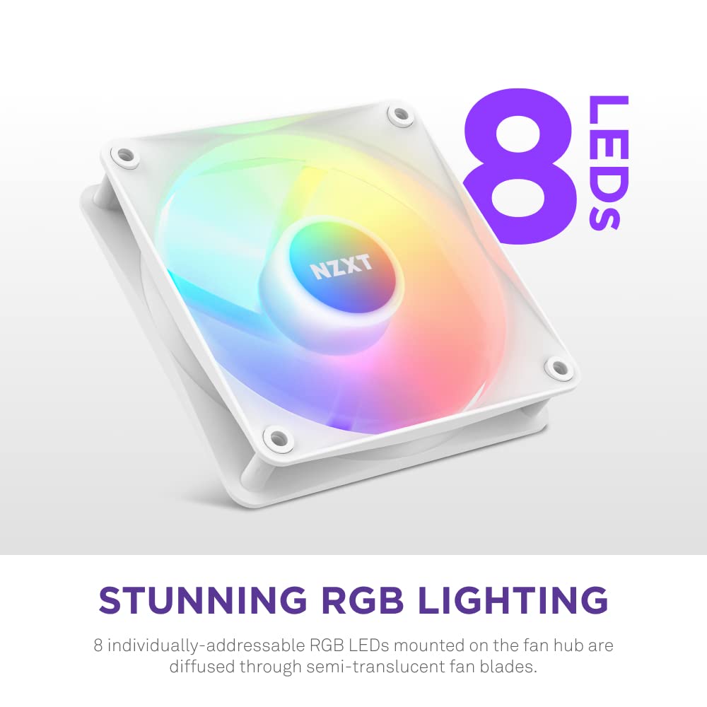 NZXT - 120mm Hub-Mounted RGB LED Fan Triple Pack