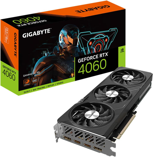 Gigabyte - NVIDia GeForce RTX 4060 Gaming OC 8GB GDDR6 PCI Express 4.0 Graphics Card - Black