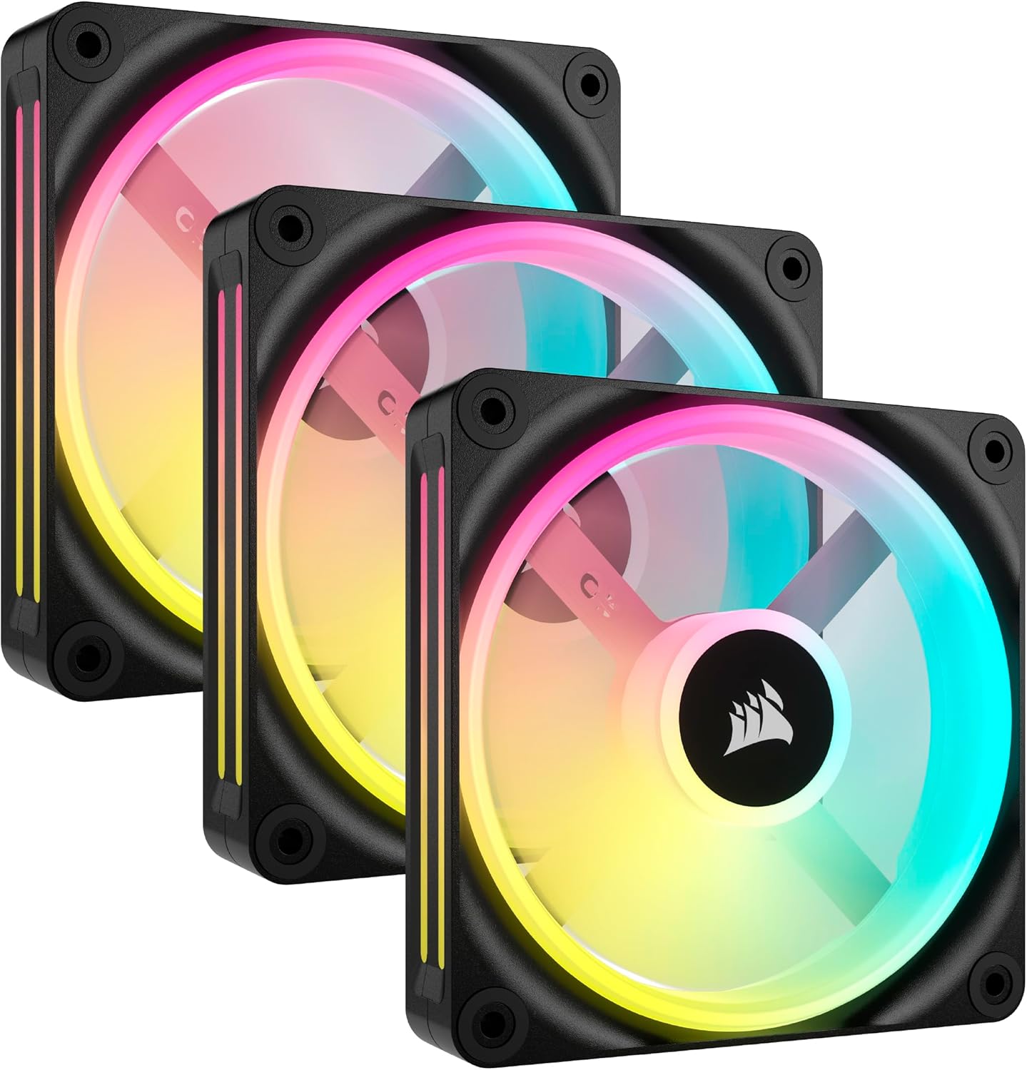 Corsair - ICUE Link QX120 RGB 120mm PWM Fans Starter Kit