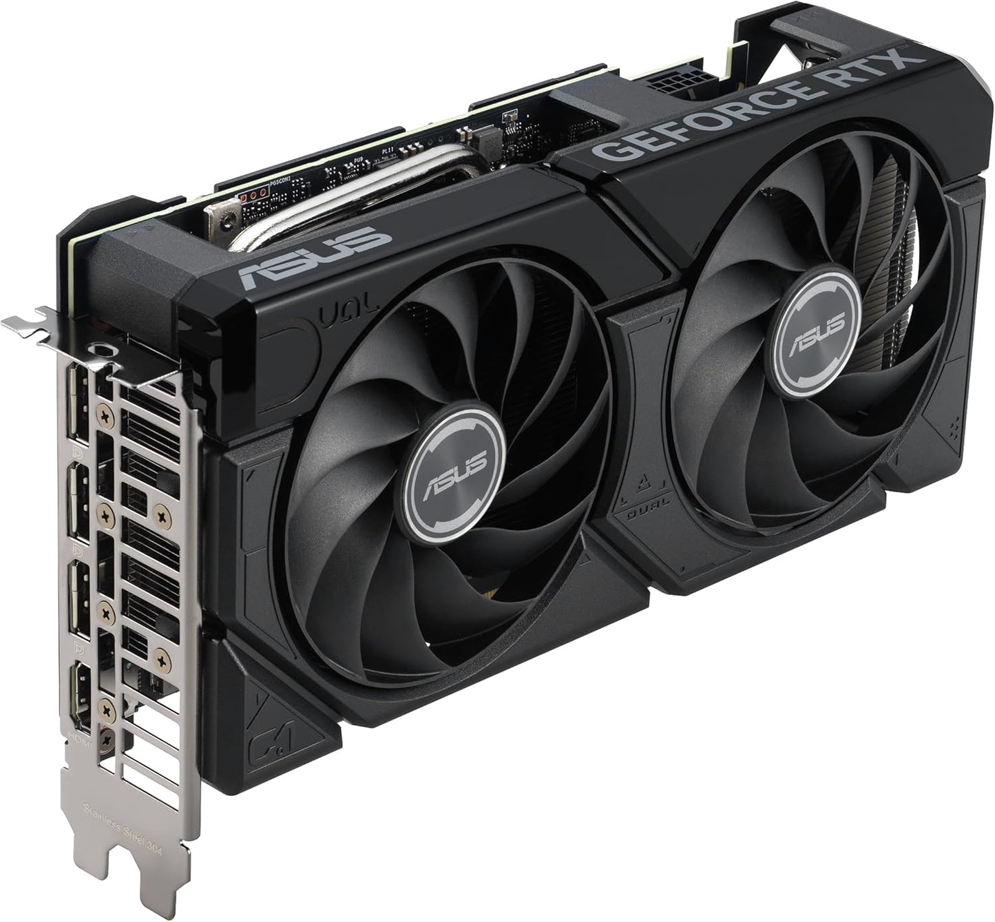 ASUS - Dual Nvidia GEForce RTX 4070 Super Evo OverClock 12GB GDDR6X PCI Express 4.0 Graphics Card - Black