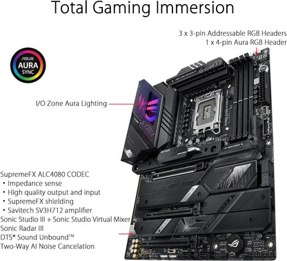 ASUS - ROG Strix Z790-E Gaming Wifi (Socket LGA 1700) Intel Z790 ATX DDR5 Wi-Fi 6E Motherboard