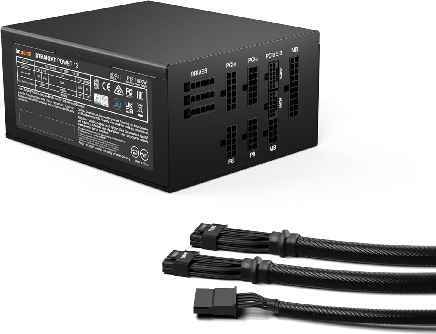 Be Quiet! Straight Power 12 1500W ATX Full Modular Power Supply 80+ Platinum PSU