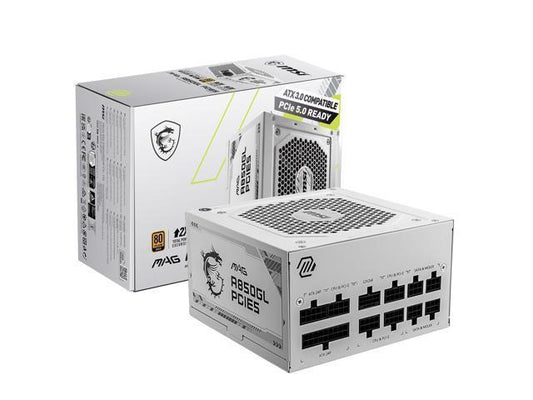 MSI Mag A850GL Pcie 5.0 White Gaming PSU