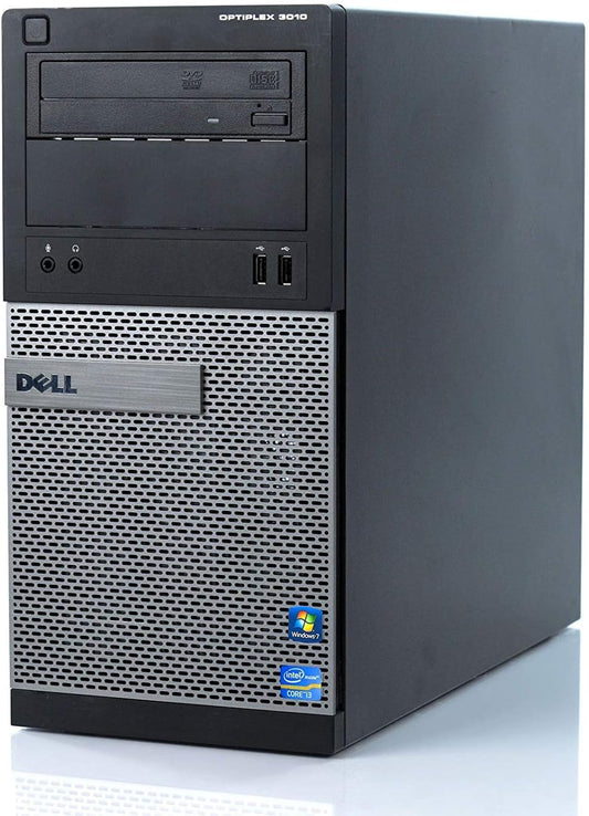 (Refurbished)  Dell Desktop Computer  Core i3 3.4GHz Processor  8GB RAM  500GB HD DVD Wi-Fi and Windows 10