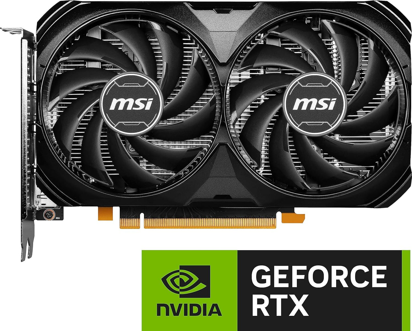 MSI Gaming GeForce RTX 4060 8GB GDRR6 Extreme Clock: 2505 MHz 128-Bit HDMI/DP Nvlink TORX Fan 4.0 Ada Graphics Card (RTX 4060 Ventus 2X Black 8G OC)