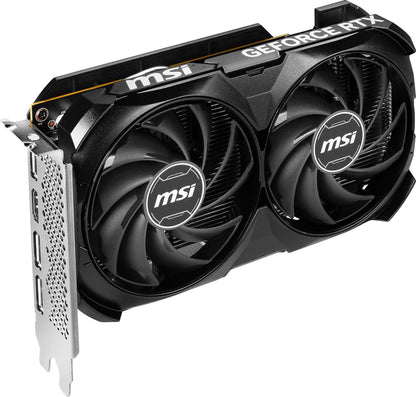 MSI Gaming GeForce RTX 4060 8GB GDRR6 Extreme Clock: 2505 MHz 128-Bit HDMI/DP Nvlink TORX Fan 4.0 Ada Graphics Card (RTX 4060 Ventus 2X Black 8G OC)