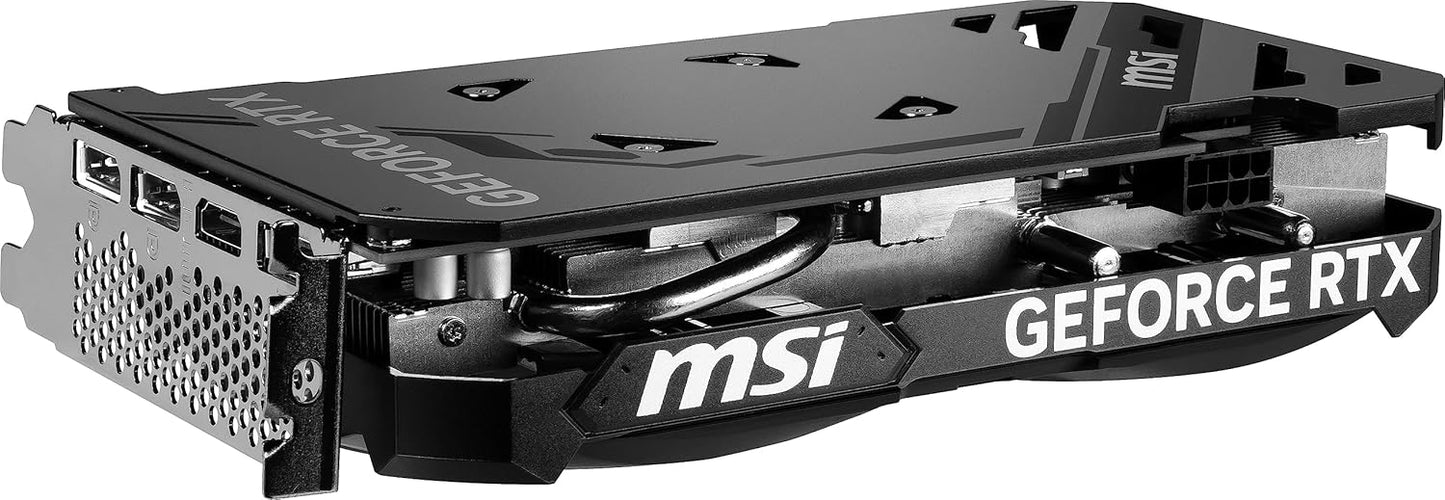 MSI Gaming GeForce RTX 4060 8GB GDRR6 Extreme Clock: 2505 MHz 128-Bit HDMI/DP Nvlink TORX Fan 4.0 Ada Graphics Card (RTX 4060 Ventus 2X Black 8G OC)