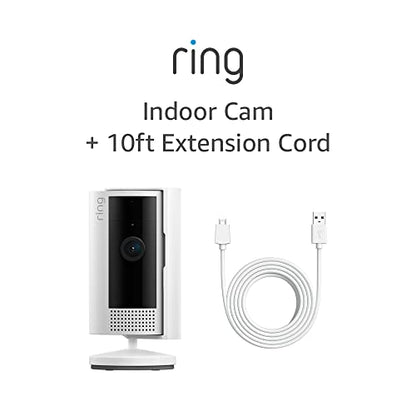 All-new Ring Indoor Cam (2nd Gen) | latest generation, 2023 release | 1080p HD Video & Color Night Vision, Two-Way Talk, and Manual Audio & Video Privacy Cover | White