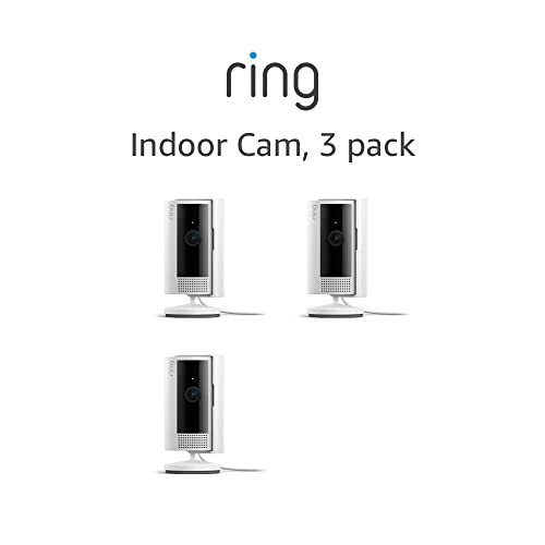 All-new Ring Indoor Cam (2nd Gen) | latest generation, 2023 release | 1080p HD Video & Color Night Vision, Two-Way Talk, and Manual Audio & Video Privacy Cover | White