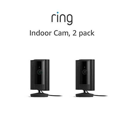 All-new Ring Indoor Cam (2nd Gen) | latest generation, 2023 release | 1080p HD Video & Color Night Vision, Two-Way Talk, and Manual Audio & Video Privacy Cover | White