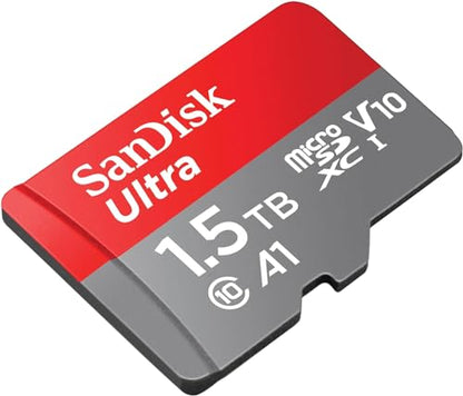 SanDisk 512GB Ultra microSDXC UHS-I Memory Card with Adapter - Up to 150MB/s, C10, U1, Full HD, A1, MicroSD Card - SDSQUAC-512G-GN6MA