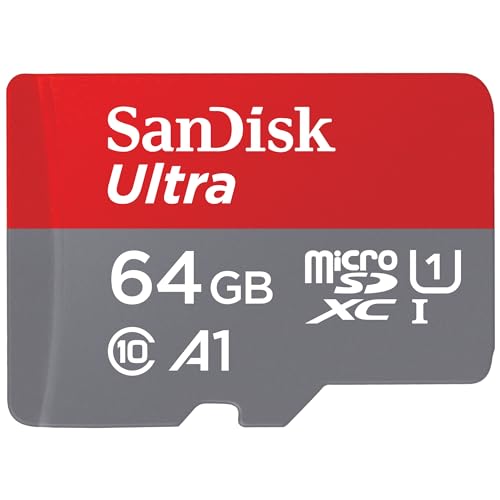 SanDisk 512GB Ultra microSDXC UHS-I Memory Card with Adapter - Up to 150MB/s, C10, U1, Full HD, A1, MicroSD Card - SDSQUAC-512G-GN6MA