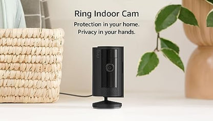 All-new Ring Indoor Cam (2nd Gen) | latest generation, 2023 release | 1080p HD Video & Color Night Vision, Two-Way Talk, and Manual Audio & Video Privacy Cover | White