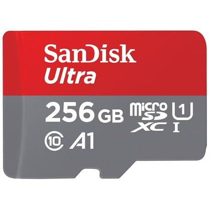 SanDisk 512GB Ultra microSDXC UHS-I Memory Card with Adapter - Up to 150MB/s, C10, U1, Full HD, A1, MicroSD Card - SDSQUAC-512G-GN6MA